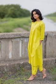 Yello Kurta Women