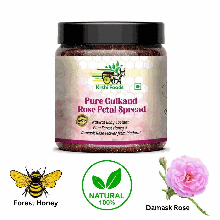 Pure Gulkand Honey : Damask Rose & Single Origin Forest Honey
