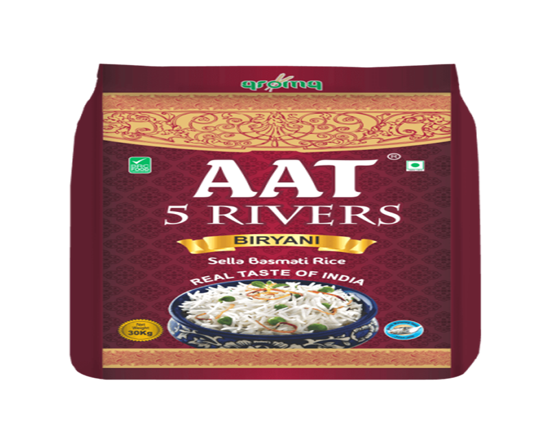 5 Rivers Zeera Premium Golden Sella Size Wond Basmati rice