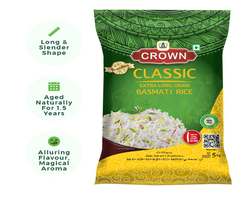 Classic Extra Long Grain Basmati Rice (Aged)