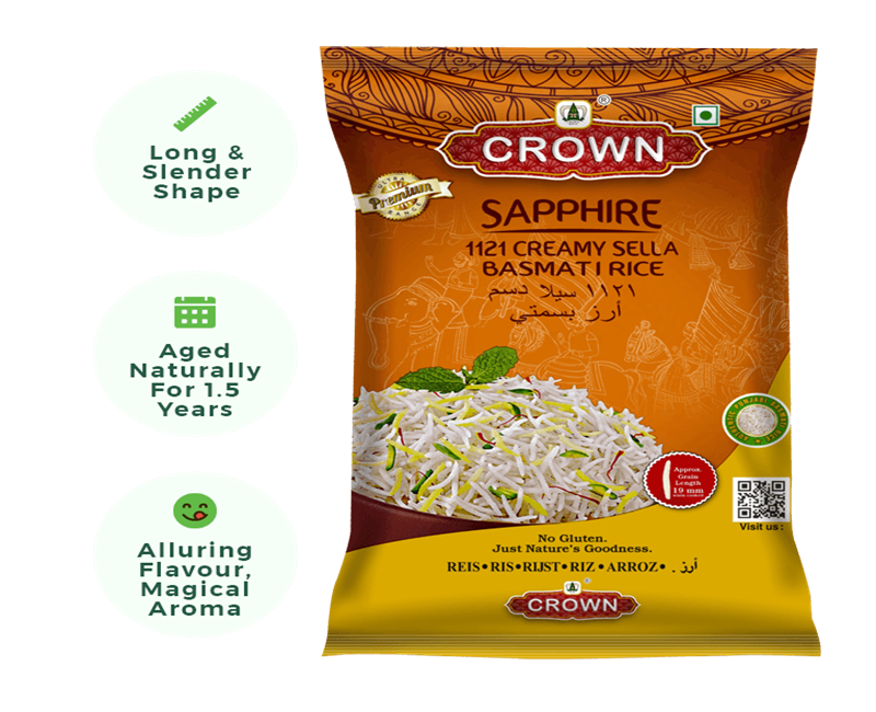 Sapphire 1121 Creamy Sella Basmati Rice