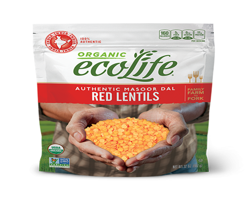eco life Authentic Red Lentils (Masoor Dal)