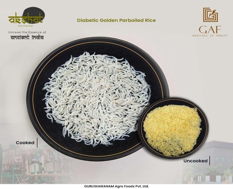 Diabetic Golden parboiled rice