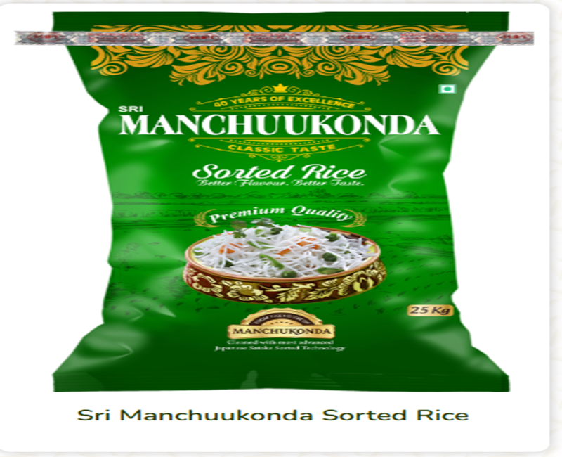 Sri Manchuukonda Sorted rice