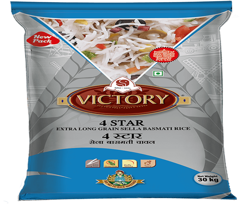 ⁠Victory 4 Star Sella Basmati Rice